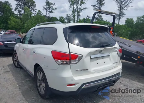 2014 Nissan Pathfinder Platinum z USA, uszkodzony, nr VIN 5N1AR2MNXEC693088